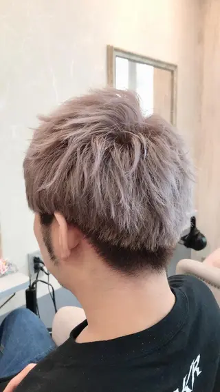 ショート カラー メンズ 【Zina札幌大通】 店長 福間 和也のヘアスタイル