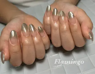 ネイル シンプル／上品／爪育 ☺︎Flamingoのネイルデザイン