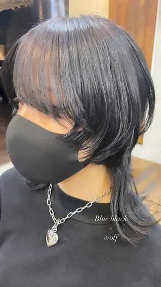 ミディアム ウルフカット/ボブ りなのヘアスタイル