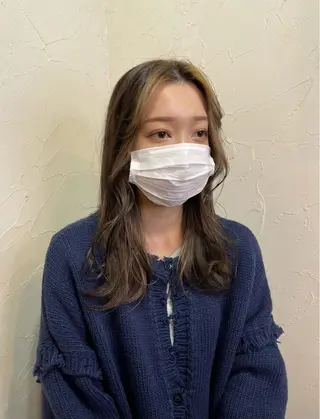 セミロング カラー 韓国ヘア🫧艶カラー 🫧髪質改善/オオヤのヘアスタイル