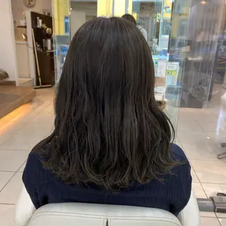 セミロング カラー アレンジ&ショート 💙YUKINOのヘアスタイル