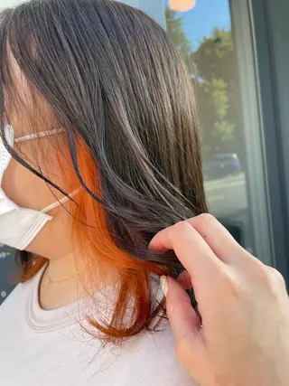 ミディアム 中村 彩音のヘアスタイル