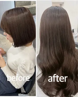 ミディアム カラー ヘアアレンジ 押切 響 のヘアスタイル