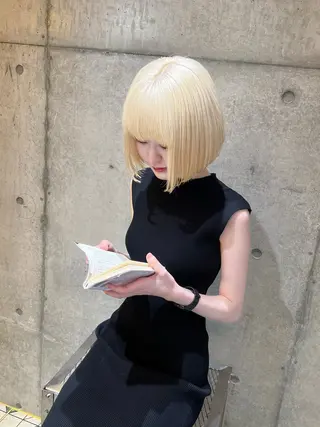ミディアム 西川 凜のヘアスタイル
