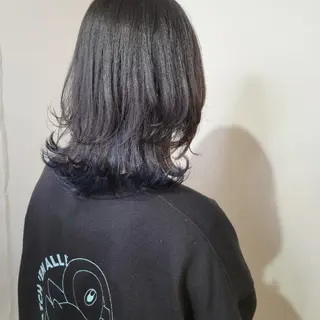 ミディアム 🇰🇷透明感×ハイ トーン🌟tomoのヘアスタイル