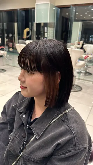 カラー 伊藤 柚奈のヘアスタイル