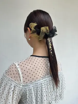 ロング ヘアアレンジ 女性に人気♪ はやしほのかのヘアスタイル