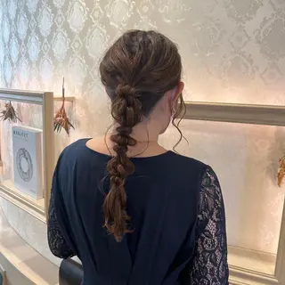 ロング ヘアアレンジ SALOWIN川崎WEST店所属・🌷川崎/アレンジ/ 暖色ボブ/コトネ🌷のヘアスタイル