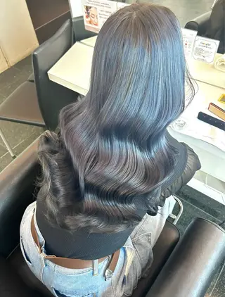 ロング カラー ガーリー×韓国🎀 ⟡.·天野結良⟡.·のヘアスタイル