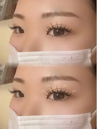 マツエク・マツパ 青木 陽菜のマツエク・マツパデザイン