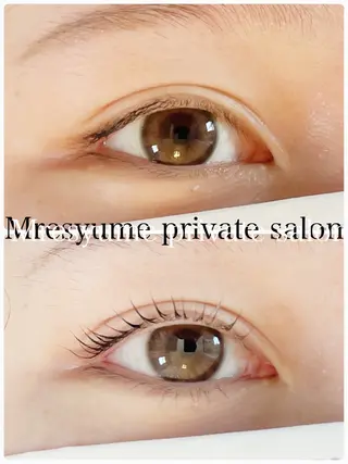 マツエク・マツパ Mresyume MAYUのマツエク・マツパデザイン