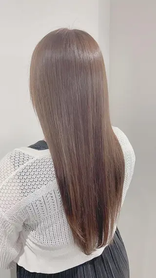 ロング カラー ヘアアレンジ リベルテ所属・♦️髪質改善韓国レイ ヤー♦️副店長のヘアスタイル