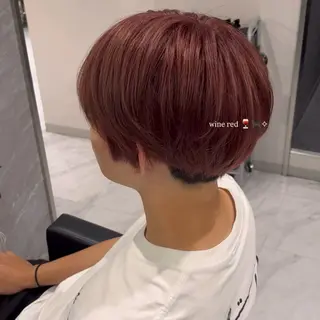 ショート カラー メンズ 透明感カラー🪼🩵 𝐑𝐢𝐧のヘアスタイル