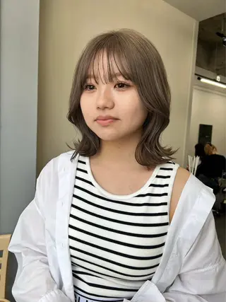 ミディアム CHORD 四条河原町駅店　髪質改善&韓国風&ハイトーンカラー所属・けいと髪質改善 全年齢リピート多数のヘアスタイル