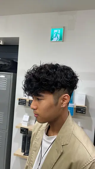 ショート パーマ メンズ fifth 阿部楓のヘアスタイル