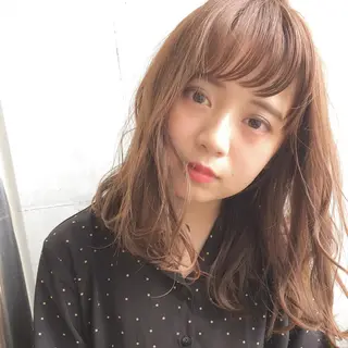 ミディアム 髪質改善カラー☆ ヘアアレンジmiyuのヘアスタイル