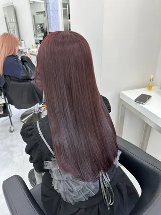 ロング カラー ヘアアレンジ 💍透明感スタイル 横浜💍MIU💍のヘアスタイル