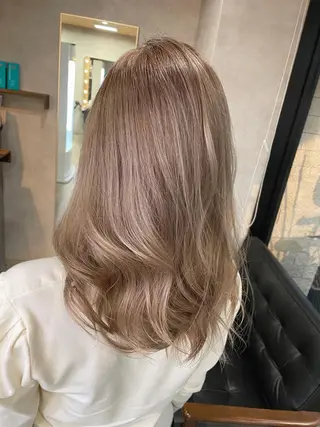 セミロング RIENS♡xrea 山本優舞のヘアスタイル