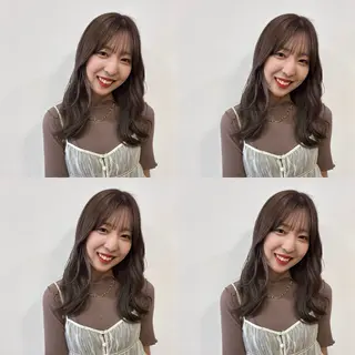 セミロング 1/f hair space所属・河口 友里のヘアスタイル