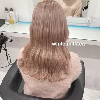 セミロング カラー 💗🤍透明感カラー 🤍💗kanonのヘアスタイル