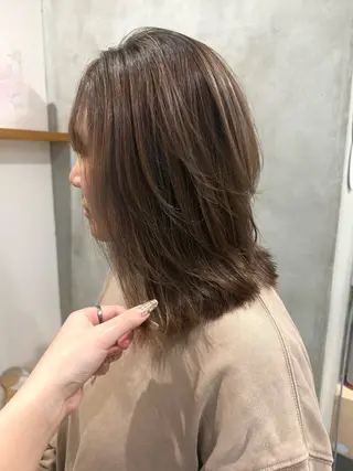 ミディアム 88 hair design所属・🫧ハルカ🫧 韓国レイヤーのヘアスタイル