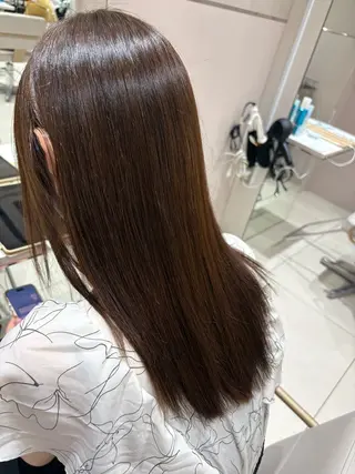 セミロング ✨韓国風レイヤー/ くびれ巻き🖤　りくのヘアスタイル