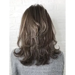 ミディアム カラー KIZU 髪質改善 オカルト怪談のヘアスタイル