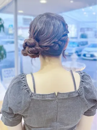 ヘアアレンジ 透明感カラー🫧_ mahiru🦋のヘアスタイル