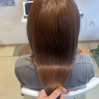 ロング カラー ブラウン/レイヤー /縮毛矯正/奈那美のヘアスタイル