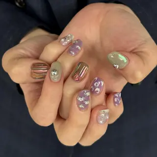 ネイル hinako /個性派ニュアンスのネイルデザイン