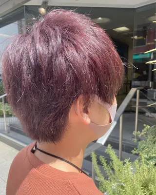 ショート カラー メンズ 🌈haru🌻 藤沢ハイトーン🌈のヘアスタイル