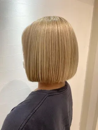ミディアム 美髪矯正 ヨシダシンジのヘアスタイル