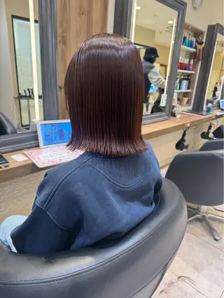 ミディアム カラー 赤み消しカラー🌱 YUZUKI🫧のヘアスタイル