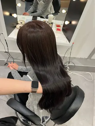ロング カラー HONOKA/ ブリーチ無し艶カラーのヘアスタイル