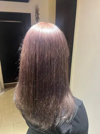 セミロング カラー 坂本葵菜🩶 艶カラー🩶池袋のヘアスタイル