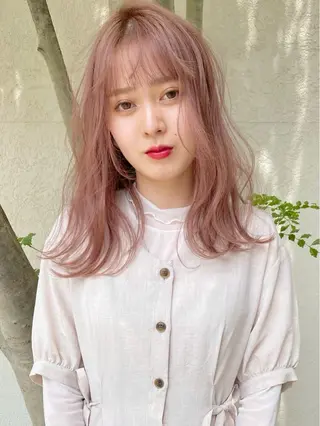 セミロング カラー Piaコータロー ハイトーン&‪ボブのヘアスタイル