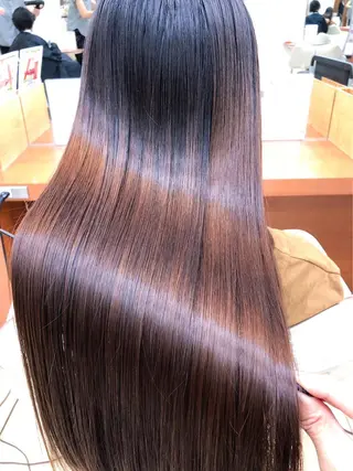 ロング コテ巻き風パーマ/ 髪質改善/河島恭平のヘアスタイル