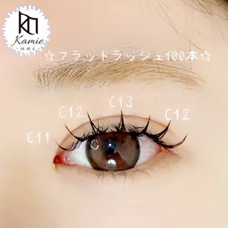 マツエク・マツパ Kamie-uni wakoのマツエク・マツパデザイン