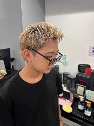 ショート メンズ りんと/メンズ/ 艶カラーのヘアスタイル