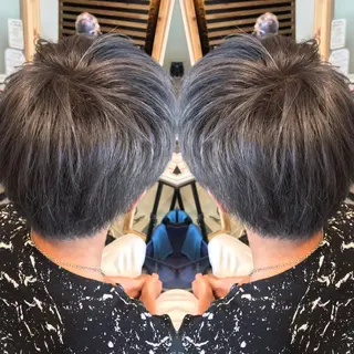 ショート カラー メンズ 大久保 隆蔵のヘアスタイル