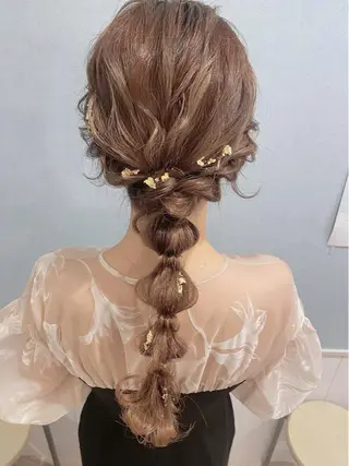 ロング ヘアアレンジ セットサロン      ラフテル所属・大阪/ヘアアレンジ /似合わせset💐のヘアスタイル