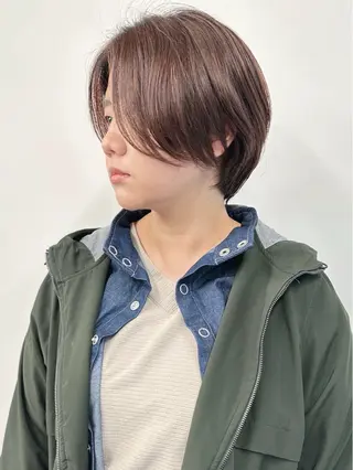 ショート 小顔ボブ/お悩み解決 /ボブパーマ/とういのヘアスタイル