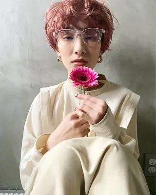 ショート カラー ショート/ボブ/ パーマ/柏原良亮のヘアスタイル