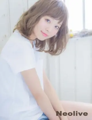 ミディアム ✨店長 鈴木輝✨のヘアスタイル