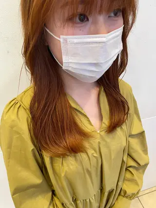セミロング カラー ヘアアレンジ 7月末まで予約可能/ ヤマモト モエのヘアスタイル