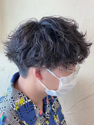 ショート パーマ メンズ メンズ特化/パーマ指 名No.1/百瀬太郎のヘアスタイル