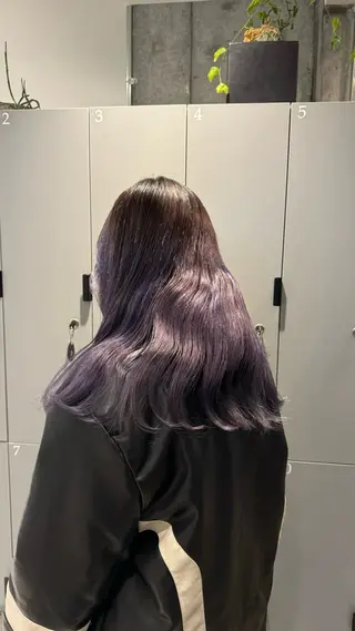 ロング カラー 高円寺/艶カラー/ レイヤーカットのヘアスタイル