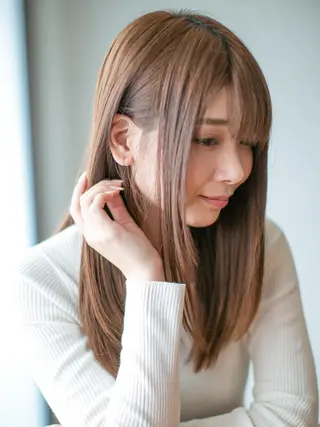 ロング カラー 千脇 望美のヘアスタイル
