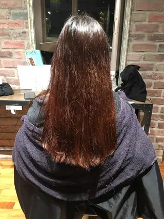 ロング カラー ラカリテ所属・渋谷 りなのヘアスタイル