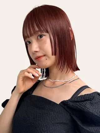 ショート REIKA/レイヤー /ボブ/透明感カラーのヘアスタイル